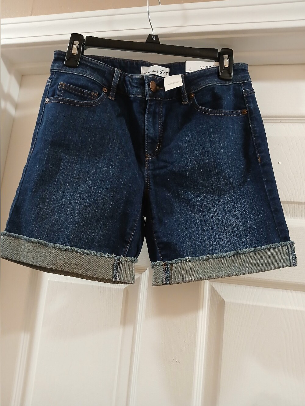 LOFT Indigo Denim Cuffed Women's Shorts